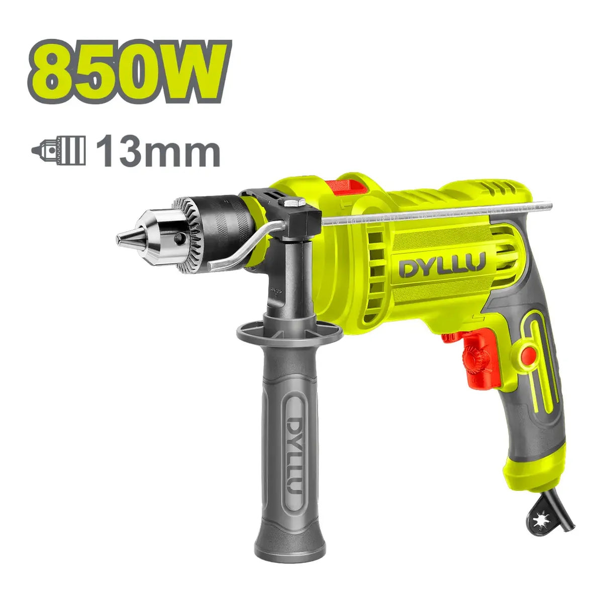 TALADRO CON PERCUTOR 850W 13MM DYLLU DTMD15851-4