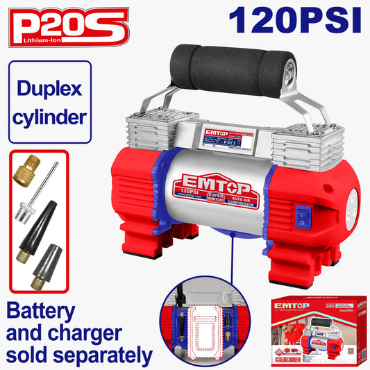 COMPRESOR DE AIRE INALAMBRICO 20V 120 PSI ELACLI2026