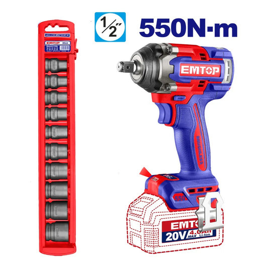 COMBO LLAVE DE IMPACTO INALAM. 55NM +LLAVE CRIQUE INALAM. 65NM + LINTERNA  EOSL250981-4