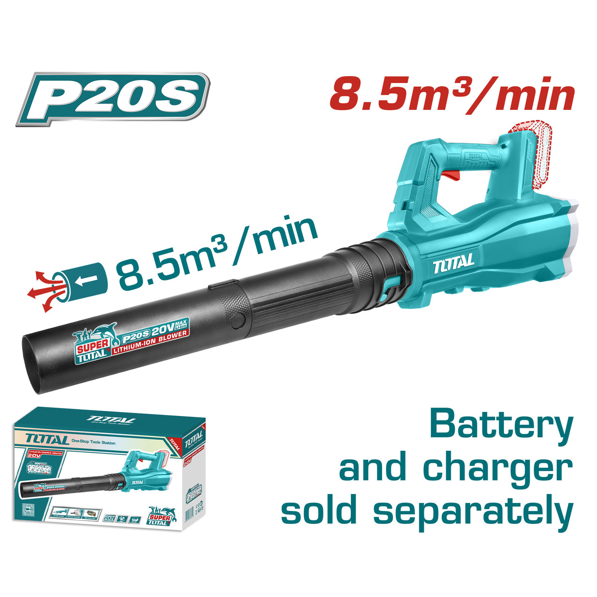 Soplador 20V 15000rpm TOTAL TABLI20323