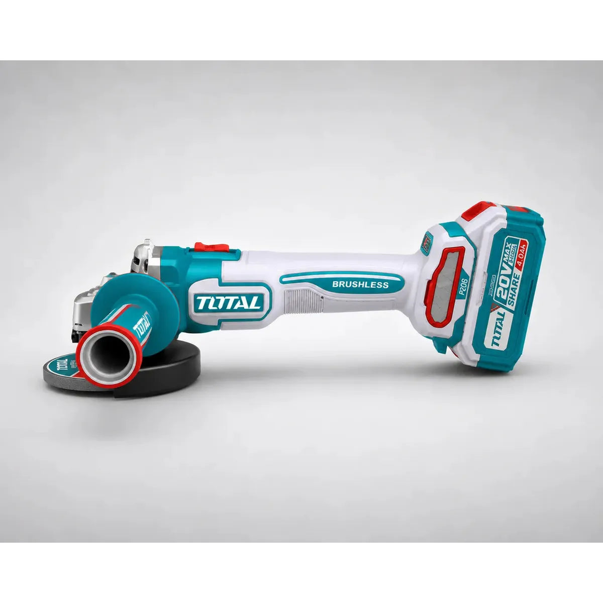 Amoladora Angular 20V BL 1000W 115mm INDUSTRIAL TOTAL TAGLI271532-4 (MALETIN, CARGADOR, Y 2 BATERIAS 4Ah)