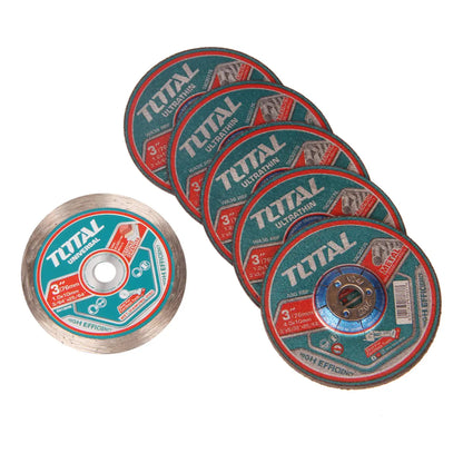Miniamoladora 20V 76mm INDUSTRIAL TOTAL TAGLI7601