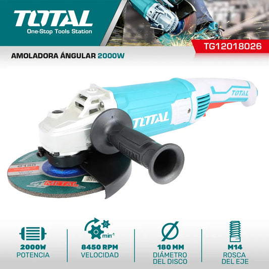Amoladora Angular 2000W 180mm INDUSTRIAL TOTAL TG12018026-4