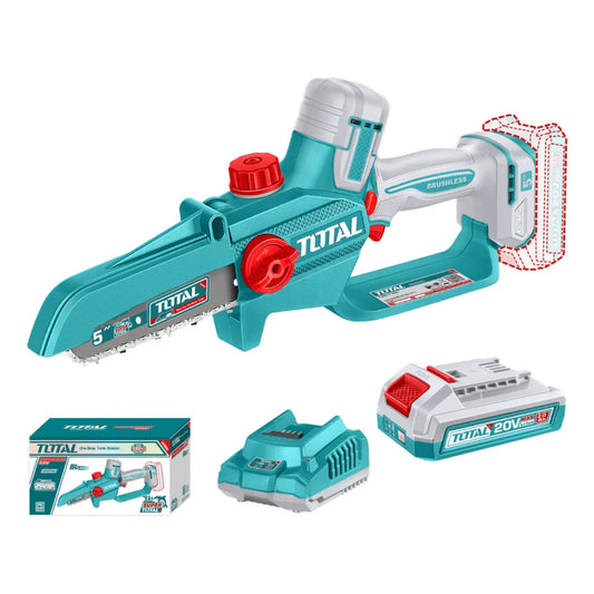 Sierra Podadora 20V BL 5" INDUSTRIAL TOTAL TGSLI20561-4 (CARGADOR Y BATERIA)