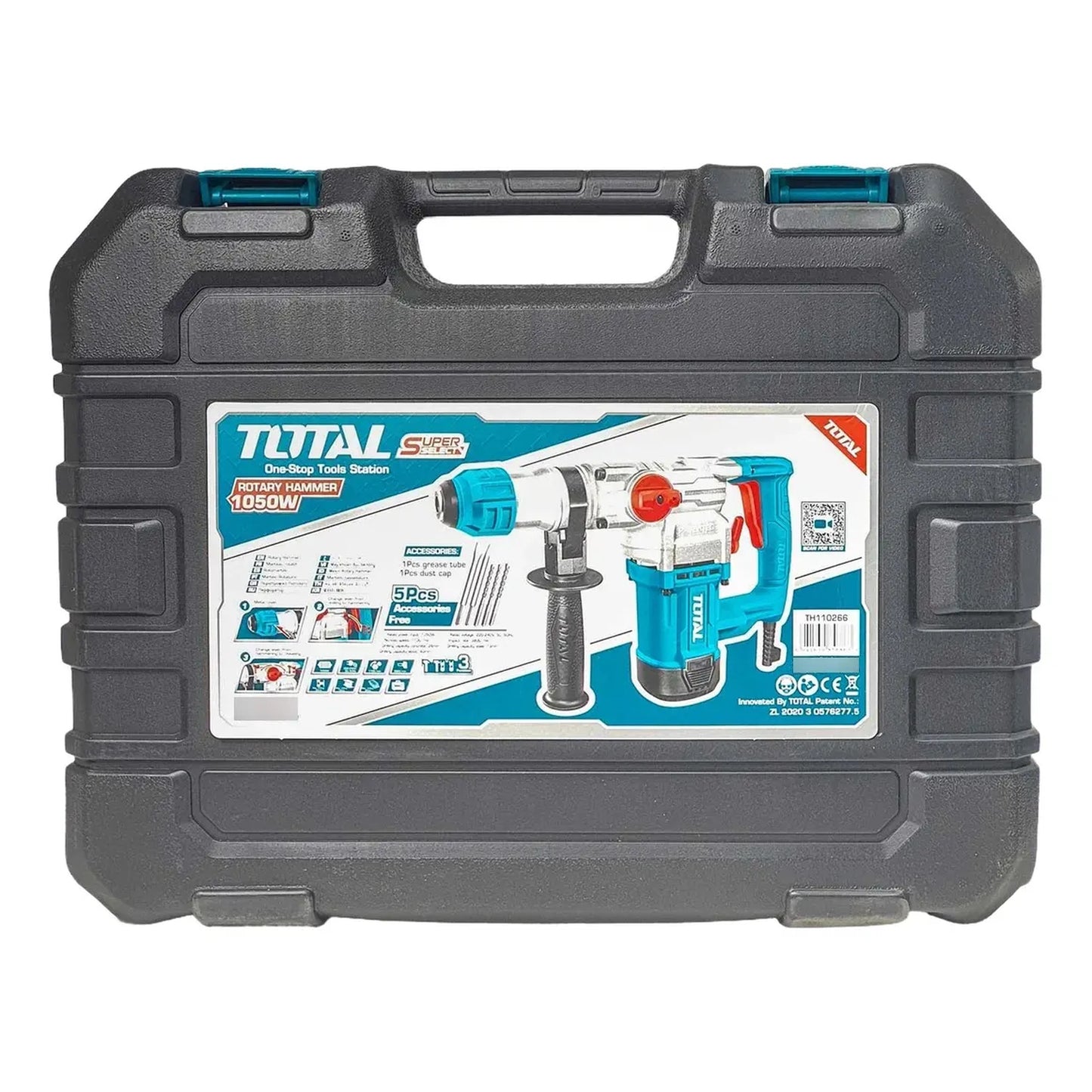 Rotomartillo SDS PLUS 1050W INDUSTRIAL TOTAL TH110266-4