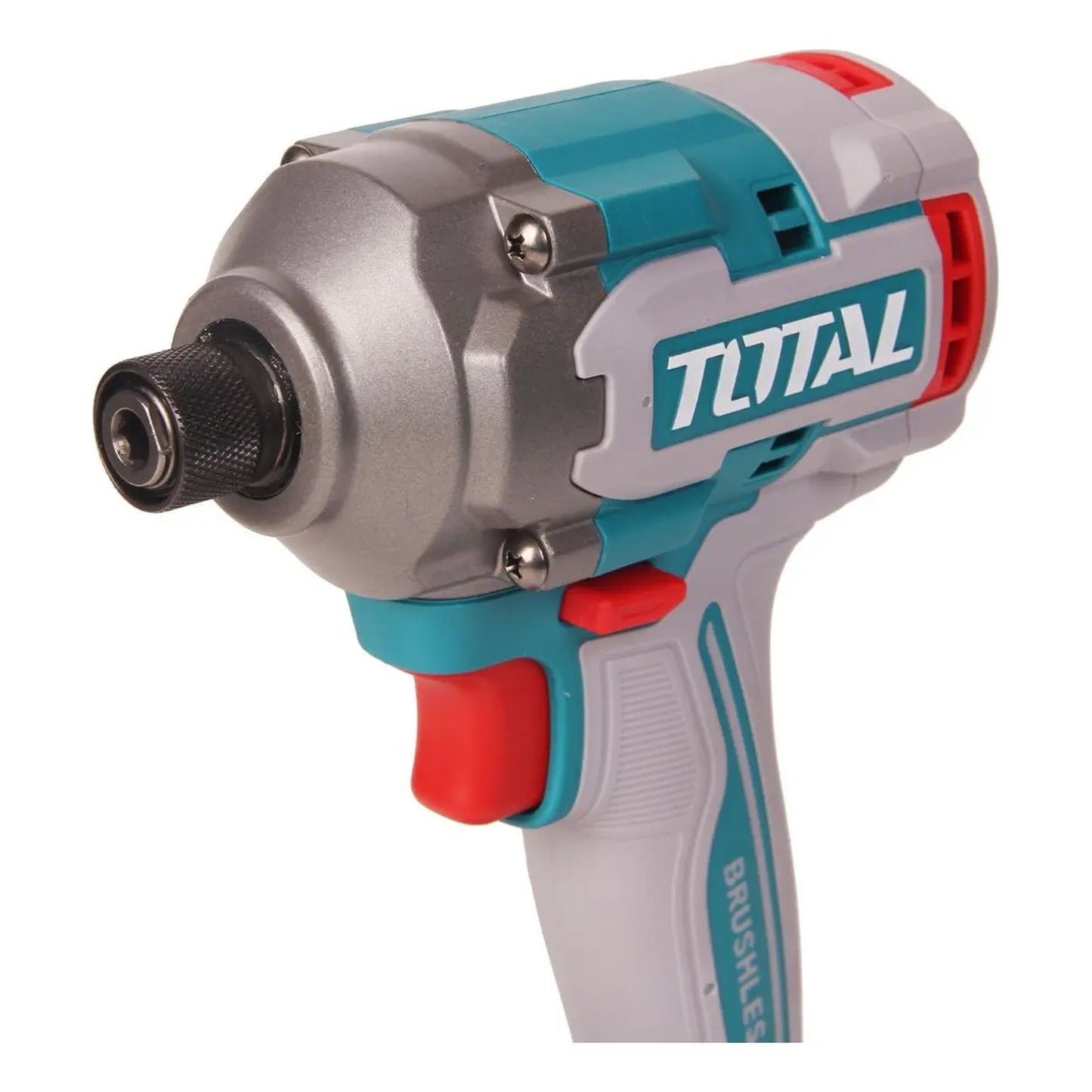 Atornillador de Impacto 20V BL 1/4 285Nm INDUSTRIAL TOTAL TIRLI2028-4 (MALETIN, CARGADOR, Y 2 BATERIAS 2Ah)