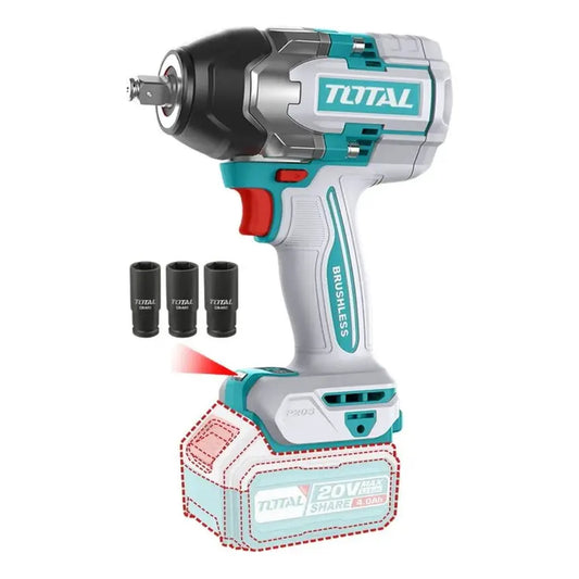 Llave de Impacto 20V BL 850Nm INDUSTRIAL TOTAL TIWLI20851