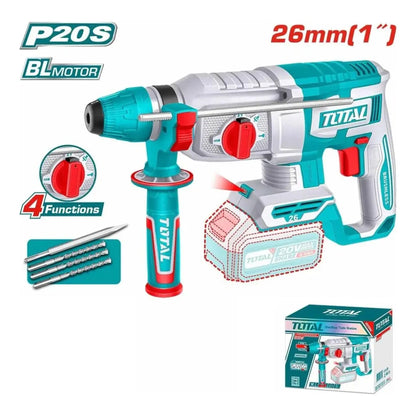 Rotomartillo SDS PLUS 20V BL 26mm INDUSTRIAL TOTAL TRHLI20268