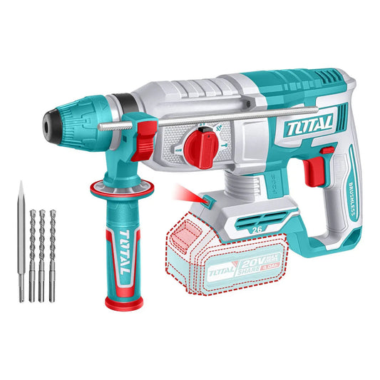 Rotomartillo SDS PLUS 20V BL 26mm INDUSTRIAL TOTAL TRHLI20268