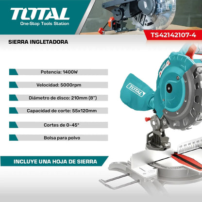 Sierra Ingletadora 1400W TOTAL TS42142107-4