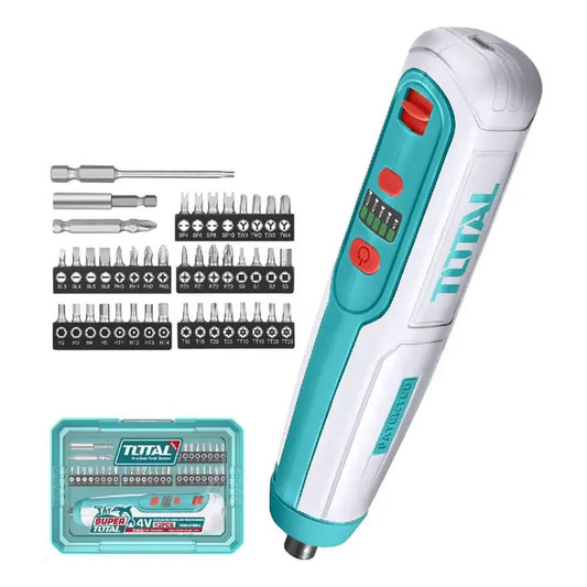 Atornillador 4V + 43 Accesorios TOTAL TSDLI04062