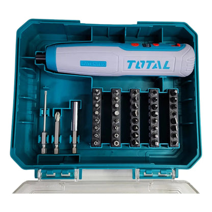 Atornillador 4V + 43 Accesorios TOTAL TSDLI04062