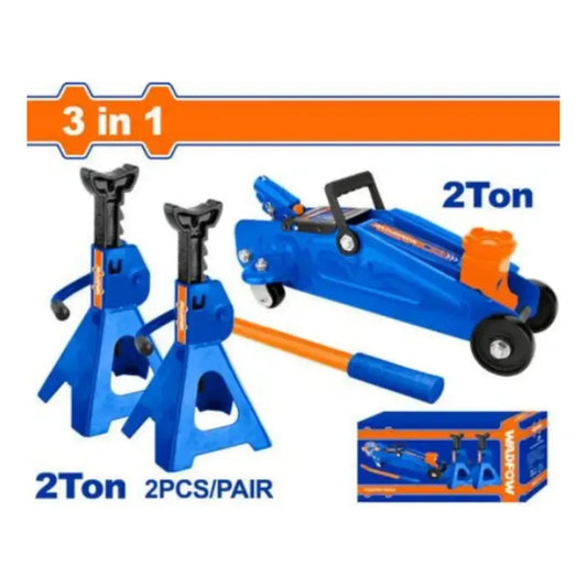 COMBO CRIQUE HIDRAULICO 2 TON + 2 SOPORTES DE 2 TON WHJS2202