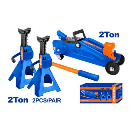 COMBO CRIQUE HIDRAULICO 2 TON + 2 SOPORTES DE 2 TON WHJS2202