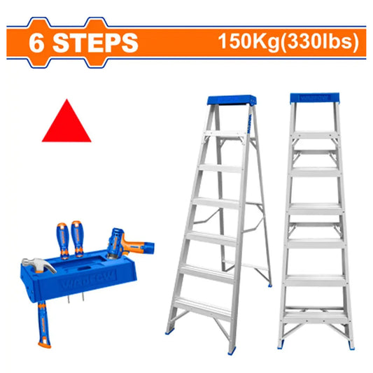 ESCALERA DE ALUMINIO 7 ESCALONES WLD2H06