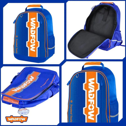 SET PORTAHERRAMIENTAS CHALECO + MOCHILA + BOLSO 13" + CINTURON WTGC104
