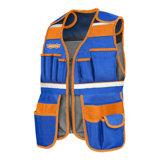 SET PORTAHERRAMIENTAS CHALECO + MOCHILA + BOLSO 13" + CINTURON WTGC104